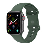 สายซิลิโคนขนาดใหญ่สำหรับ Apple Watch Series, 7 41mm / 6 & SE & 5 & 4 40mm / 3 & 2 & 1 38mm, ขนาด: ขนาดใหญ่, 7 45mm / 6 & SE & 5 & 4 44mm / 3 & 2 & 1 42mm, ขนาด: ขนาดใหญ่