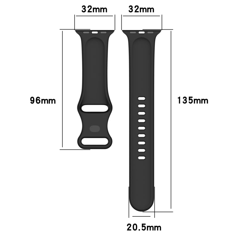 สายซิลิโคนขนาดใหญ่สำหรับ Apple Watch Series, 7 41mm / 6 & SE & 5 & 4 40mm / 3 & 2 & 1 38mm, ขนาด: ขนาดใหญ่, 7 45mm / 6 & SE & 5 & 4 44mm / 3 & 2 & 1 42mm, ขนาด: ขนาดใหญ่