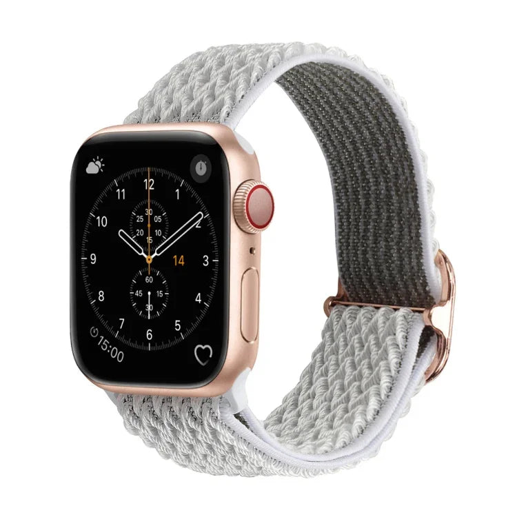 สายไนลอนลายคลื่นสำหรับเปลี่ยน Apple Watch Series, 7 45mm / 6 & SE & 5 & 4 44mm / 3 & 2 & 1 42mm, 7 41mm / 6 & SE & 5 & 4 40mm / 3 & 2 & 1 38mm