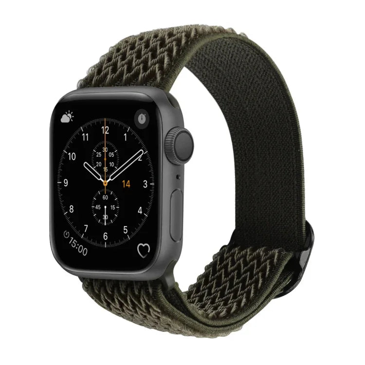 สายไนลอนลายคลื่นสำหรับเปลี่ยน Apple Watch Series, 7 45mm / 6 & SE & 5 & 4 44mm / 3 & 2 & 1 42mm, 7 41mm / 6 & SE & 5 & 4 40mm / 3 & 2 & 1 38mm