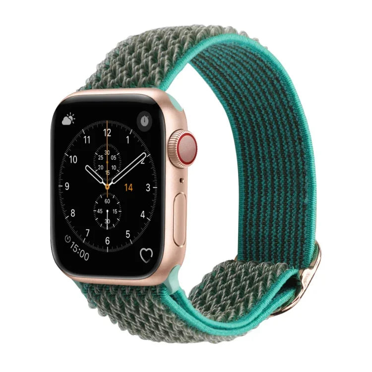 สายไนลอนลายคลื่นสำหรับเปลี่ยน Apple Watch Series, 7 45mm / 6 & SE & 5 & 4 44mm / 3 & 2 & 1 42mm, 7 41mm / 6 & SE & 5 & 4 40mm / 3 & 2 & 1 38mm