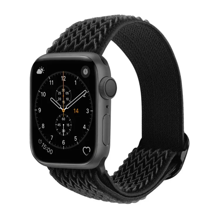 สายไนลอนลายคลื่นสำหรับเปลี่ยน Apple Watch Series, 7 45mm / 6 & SE & 5 & 4 44mm / 3 & 2 & 1 42mm, 7 41mm / 6 & SE & 5 & 4 40mm / 3 & 2 & 1 38mm