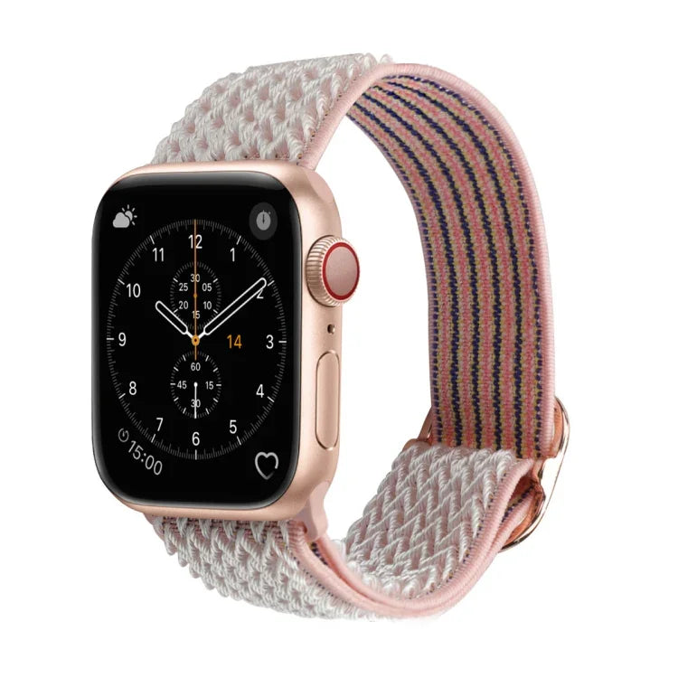 สายไนลอนลายคลื่นสำหรับเปลี่ยน Apple Watch Series, 7 45mm / 6 & SE & 5 & 4 44mm / 3 & 2 & 1 42mm, 7 41mm / 6 & SE & 5 & 4 40mm / 3 & 2 & 1 38mm