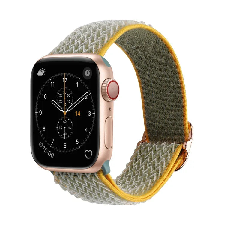 สายไนลอนลายคลื่นสำหรับเปลี่ยน Apple Watch Series, 7 45mm / 6 & SE & 5 & 4 44mm / 3 & 2 & 1 42mm, 7 41mm / 6 & SE & 5 & 4 40mm / 3 & 2 & 1 38mm