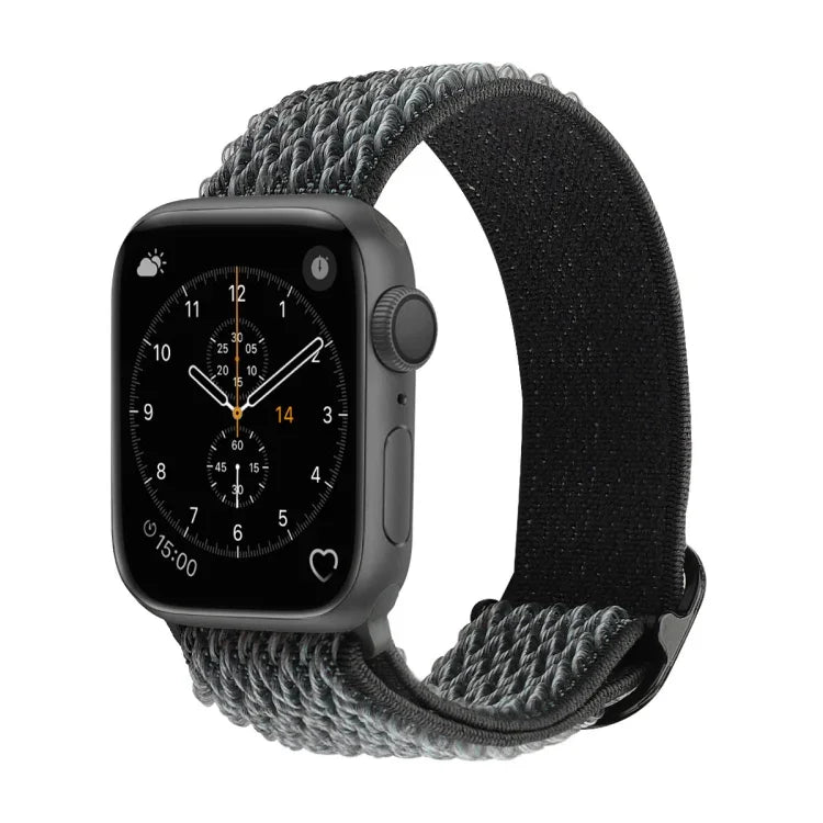 สายไนลอนลายคลื่นสำหรับเปลี่ยน Apple Watch Series, 7 45mm / 6 & SE & 5 & 4 44mm / 3 & 2 & 1 42mm, 7 41mm / 6 & SE & 5 & 4 40mm / 3 & 2 & 1 38mm