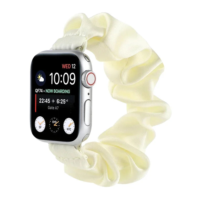 สายผูกผมผ้าพันคอสำหรับเปลี่ยน Apple Watch Series, 7 45mm / 6 & SE & 5 & 4 44mm / 3 & 2 & 1 42mm, 7 41mm / 6 & SE & 5 & 4 40mm / 3 & 2 & 1 38mm