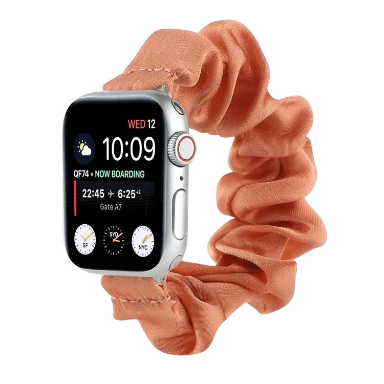 สายผูกผมผ้าพันคอสำหรับเปลี่ยน Apple Watch Series, 7 45mm / 6 & SE & 5 & 4 44mm / 3 & 2 & 1 42mm, 7 41mm / 6 & SE & 5 & 4 40mm / 3 & 2 & 1 38mm