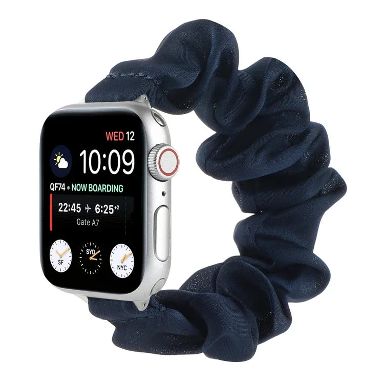สายผูกผมผ้าพันคอสำหรับเปลี่ยน Apple Watch Series, 7 45mm / 6 & SE & 5 & 4 44mm / 3 & 2 & 1 42mm, 7 41mm / 6 & SE & 5 & 4 40mm / 3 & 2 & 1 38mm