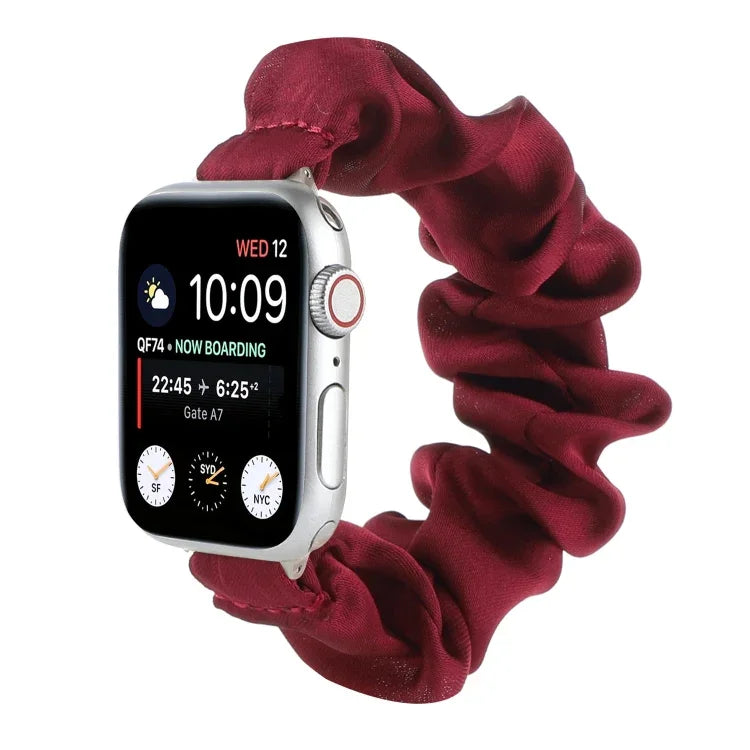 สายผูกผมผ้าพันคอสำหรับเปลี่ยน Apple Watch Series, 7 45mm / 6 & SE & 5 & 4 44mm / 3 & 2 & 1 42mm, 7 41mm / 6 & SE & 5 & 4 40mm / 3 & 2 & 1 38mm