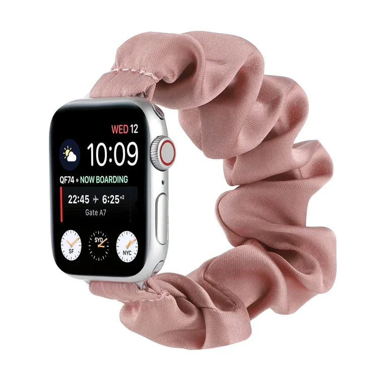 สายผูกผมผ้าพันคอสำหรับเปลี่ยน Apple Watch Series, 7 45mm / 6 & SE & 5 & 4 44mm / 3 & 2 & 1 42mm, 7 41mm / 6 & SE & 5 & 4 40mm / 3 & 2 & 1 38mm