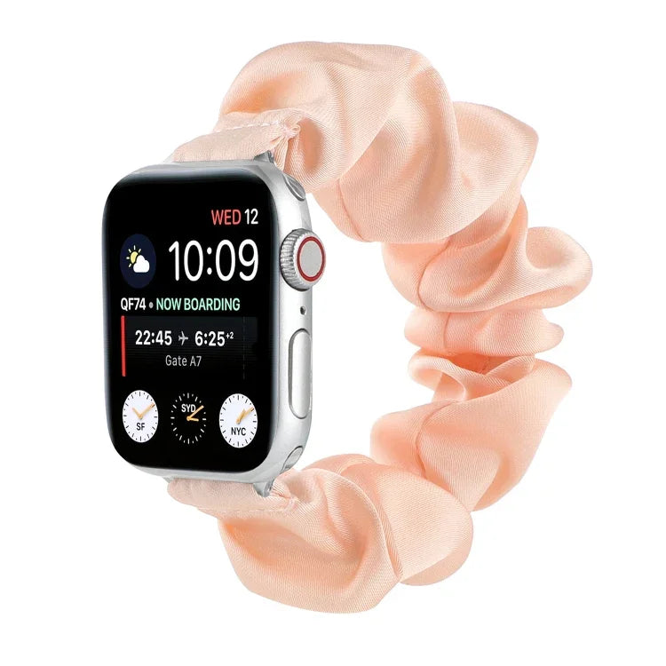 สายผูกผมผ้าพันคอสำหรับเปลี่ยน Apple Watch Series, 7 45mm / 6 & SE & 5 & 4 44mm / 3 & 2 & 1 42mm, 7 41mm / 6 & SE & 5 & 4 40mm / 3 & 2 & 1 38mm