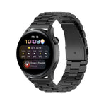 For Huawei Watch 3 / 3 Pro 22mm Three-beads Steel Replacement Strap Watchband