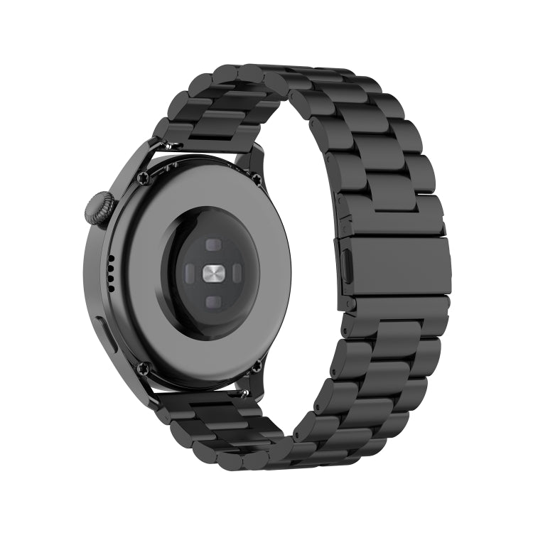 For Huawei Watch 3 / 3 Pro 22mm Three-beads Steel Replacement Strap Watchband