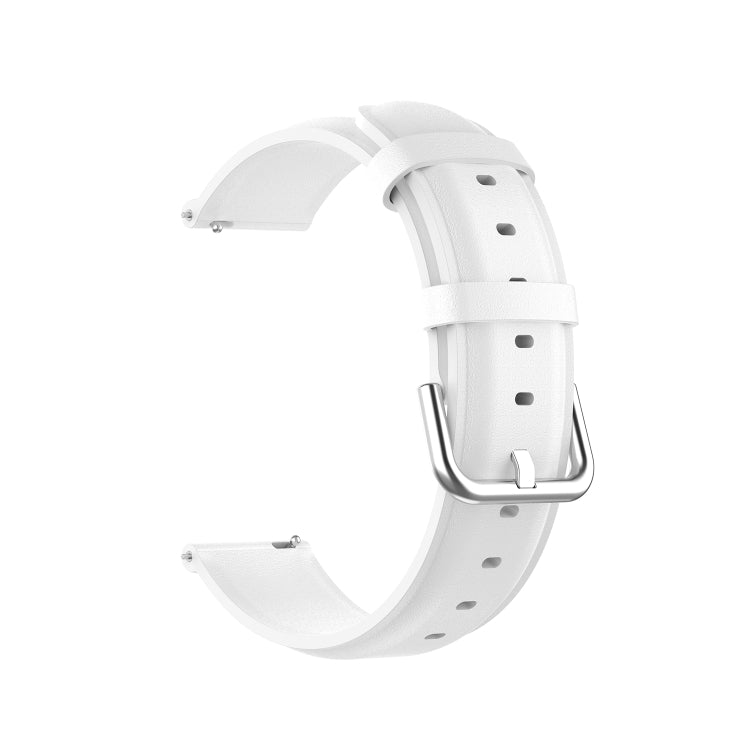 For Huawei Watch 3 / 3 Pro 22mm Round Tail Leather Replacement Strap Watchband