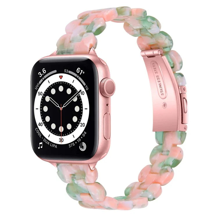 สายเปลี่ยนเรซินรูปวงรี สำหรับ Apple Watch Series 7 41mm / & 6 & SE & 5 & 4 40mm, สำหรับ Apple Watch Series 7 45mm / & 6 & SE & 5 & 4 44mm
