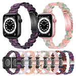 สายเปลี่ยนเรซินรูปวงรี สำหรับ Apple Watch Series 7 41mm / & 6 & SE & 5 & 4 40mm, สำหรับ Apple Watch Series 7 45mm / & 6 & SE & 5 & 4 44mm