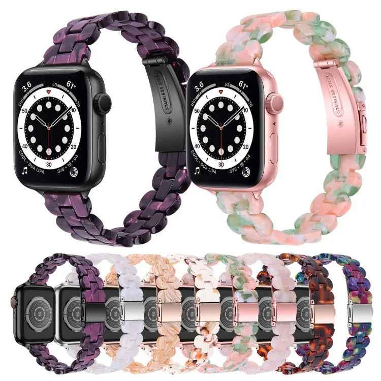 สายเปลี่ยนเรซินรูปวงรี สำหรับ Apple Watch Series 7 41mm / & 6 & SE & 5 & 4 40mm, สำหรับ Apple Watch Series 7 45mm / & 6 & SE & 5 & 4 44mm