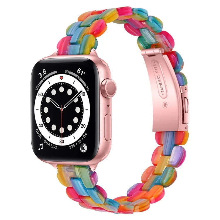 สายเปลี่ยนเรซินรูปวงรี สำหรับ Apple Watch Series 7 41mm / & 6 & SE & 5 & 4 40mm, สำหรับ Apple Watch Series 7 45mm / & 6 & SE & 5 & 4 44mm