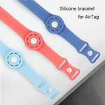 สายรัดข้อมือซิลิโคนกันรอยขีดข่วนและกันกระแทก พร้อมเคสป้องกัน สำหรับ AirTag