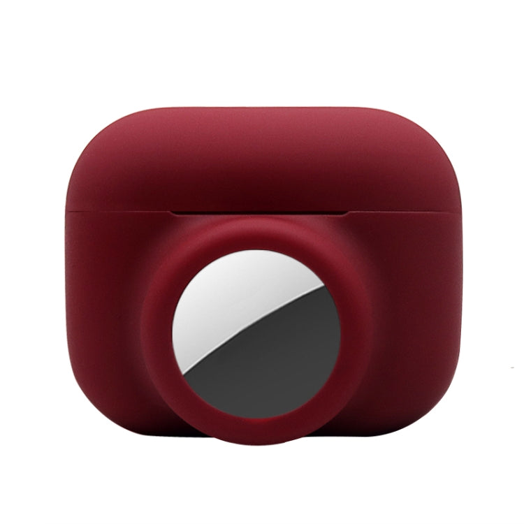 ปลอกซิลิโคนกันกระแทกแบบครอบคลุมเต็มรูปแบบ 2 ใน 1 สำหรับ AirPods Pro / AirTag