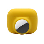 ปลอกซิลิโคนกันกระแทกแบบครอบคลุมเต็มรูปแบบ 2 ใน 1 สำหรับ AirPods Pro / AirTag