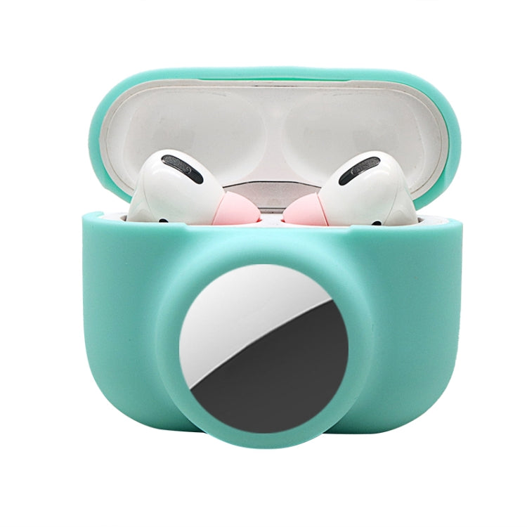ปลอกซิลิโคนกันกระแทกแบบครอบคลุมเต็มรูปแบบ 2 ใน 1 สำหรับ AirPods Pro / AirTag