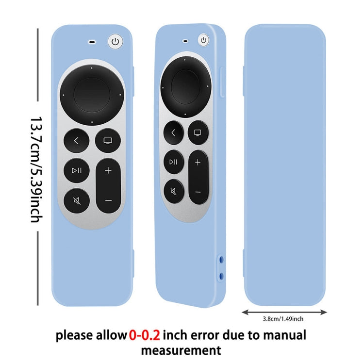 เคสซิลิโคนป้องกันพร้อมสายคล้องสำหรับรีโมท Apple TV 4K รุ่นที่ 4 Siri