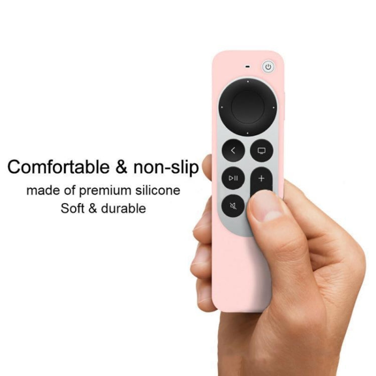 เคสซิลิโคนป้องกันพร้อมสายคล้องสำหรับรีโมท Apple TV 4K รุ่นที่ 4 Siri
