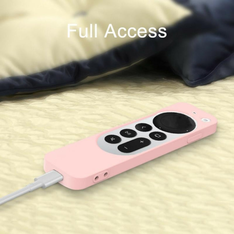 เคสซิลิโคนป้องกันพร้อมสายคล้องสำหรับรีโมท Apple TV 4K รุ่นที่ 4 Siri