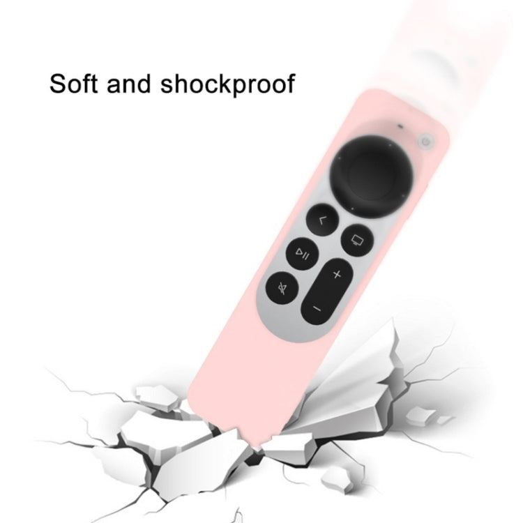 เคสซิลิโคนป้องกันพร้อมสายคล้องสำหรับรีโมท Apple TV 4K รุ่นที่ 4 Siri