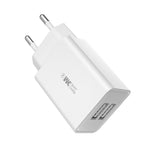 WK WP-U56 ที่ชาร์จเดินทางแบบชาร์จเร็ว USB คู่ 2A, อะแดปเตอร์ไฟ, ปลั๊ก EU