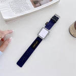 สายรัดข้อมือไนลอนสำรอง สำหรับ Apple Watch Series 7 ขนาด 41 มม. / & 6 & SE & 5 & 4 ขนาด 40 มม., สำหรับ Apple Watch Series 7 ขนาด 45 มม. / & 6 & SE & 5 & 4 ขนาด 44 มม.