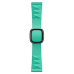 Modern Style Silicone Replacement Strap Watchband For Apple Watch Series 6 & SE & 5 & 4 40mm / 3 & 2 & 1 38mm, Black Buckle, Rose Gold Buckle, Silver Buckle