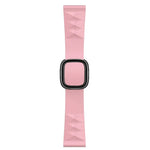 สายรัดนาฬิกาซิลิโคนสไตล์โมเดิร์นสำหรับเปลี่ยน สำหรับ Apple Watch Series 6 & SE & 5 & 4 44mm / 3 & 2 & 1 42mm, หัวเข็มขัดสีดำ, หัวเข็มขัดสีโรสโกลด์, หัวเข็มขัดสีเงิน
