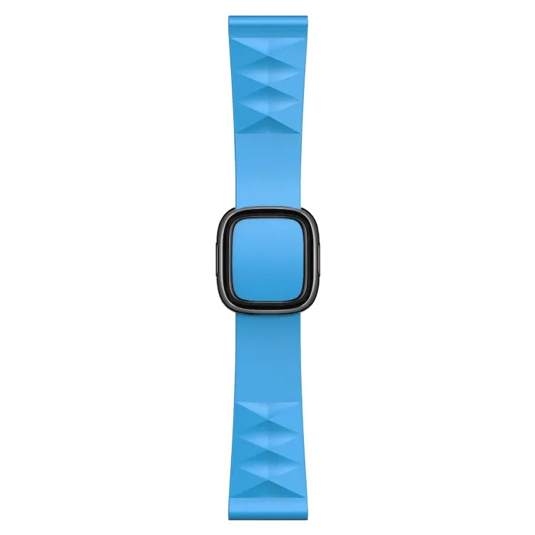 สายรัดนาฬิกาซิลิโคนสไตล์โมเดิร์นสำหรับเปลี่ยน สำหรับ Apple Watch Series 6 & SE & 5 & 4 44mm / 3 & 2 & 1 42mm, หัวเข็มขัดสีดำ, หัวเข็มขัดสีโรสโกลด์, หัวเข็มขัดสีเงิน