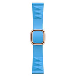 สายรัดนาฬิกาซิลิโคนสไตล์โมเดิร์นสำหรับเปลี่ยน สำหรับ Apple Watch Series 6 & SE & 5 & 4 44mm / 3 & 2 & 1 42mm, หัวเข็มขัดสีดำ, หัวเข็มขัดสีโรสโกลด์, หัวเข็มขัดสีเงิน