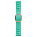 สายรัดนาฬิกาซิลิโคนสไตล์โมเดิร์นสำหรับเปลี่ยน สำหรับ Apple Watch Series 6 & SE & 5 & 4 44mm / 3 & 2 & 1 42mm, หัวเข็มขัดสีดำ, หัวเข็มขัดสีโรสโกลด์, หัวเข็มขัดสีเงิน
