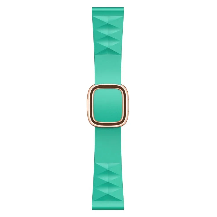 สายรัดนาฬิกาซิลิโคนสไตล์โมเดิร์นสำหรับเปลี่ยน สำหรับ Apple Watch Series 6 & SE & 5 & 4 44mm / 3 & 2 & 1 42mm, หัวเข็มขัดสีดำ, หัวเข็มขัดสีโรสโกลด์, หัวเข็มขัดสีเงิน