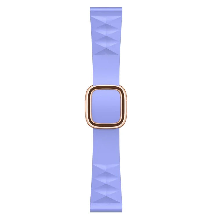 สายรัดนาฬิกาซิลิโคนสไตล์โมเดิร์นสำหรับเปลี่ยน สำหรับ Apple Watch Series 6 & SE & 5 & 4 44mm / 3 & 2 & 1 42mm, หัวเข็มขัดสีดำ, หัวเข็มขัดสีโรสโกลด์, หัวเข็มขัดสีเงิน
