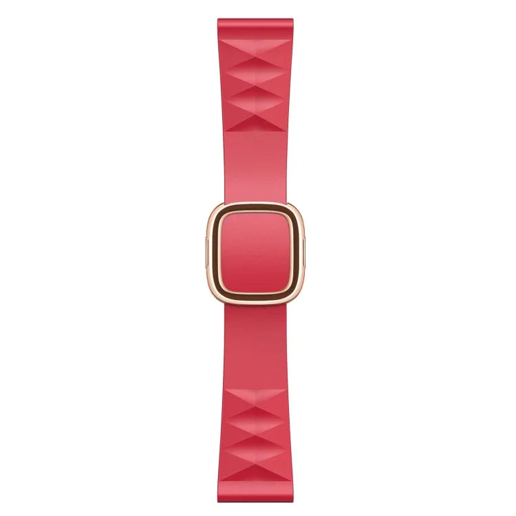 สายรัดนาฬิกาซิลิโคนสไตล์โมเดิร์นสำหรับเปลี่ยน สำหรับ Apple Watch Series 6 & SE & 5 & 4 44mm / 3 & 2 & 1 42mm, หัวเข็มขัดสีดำ, หัวเข็มขัดสีโรสโกลด์, หัวเข็มขัดสีเงิน