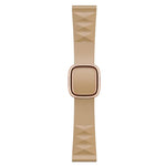 สายรัดนาฬิกาซิลิโคนสไตล์โมเดิร์นสำหรับเปลี่ยน สำหรับ Apple Watch Series 6 & SE & 5 & 4 44mm / 3 & 2 & 1 42mm, หัวเข็มขัดสีดำ, หัวเข็มขัดสีโรสโกลด์, หัวเข็มขัดสีเงิน