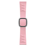 สายรัดนาฬิกาซิลิโคนสไตล์โมเดิร์นสำหรับเปลี่ยน สำหรับ Apple Watch Series 6 & SE & 5 & 4 44mm / 3 & 2 & 1 42mm, หัวเข็มขัดสีดำ, หัวเข็มขัดสีโรสโกลด์, หัวเข็มขัดสีเงิน