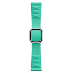 สายรัดนาฬิกาซิลิโคนสไตล์โมเดิร์นสำหรับเปลี่ยน สำหรับ Apple Watch Series 6 & SE & 5 & 4 44mm / 3 & 2 & 1 42mm, หัวเข็มขัดสีดำ, หัวเข็มขัดสีโรสโกลด์, หัวเข็มขัดสีเงิน