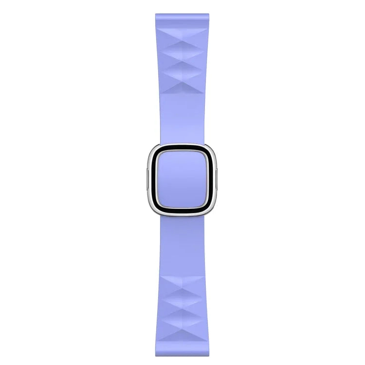 สายรัดนาฬิกาซิลิโคนสไตล์โมเดิร์นสำหรับเปลี่ยน สำหรับ Apple Watch Series 6 & SE & 5 & 4 44mm / 3 & 2 & 1 42mm, หัวเข็มขัดสีดำ, หัวเข็มขัดสีโรสโกลด์, หัวเข็มขัดสีเงิน