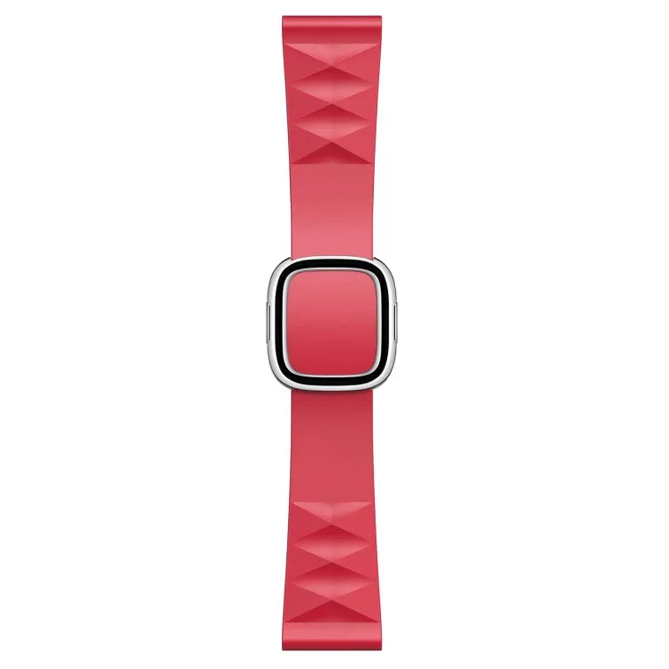 สายรัดนาฬิกาซิลิโคนสไตล์โมเดิร์นสำหรับเปลี่ยน สำหรับ Apple Watch Series 6 & SE & 5 & 4 44mm / 3 & 2 & 1 42mm, หัวเข็มขัดสีดำ, หัวเข็มขัดสีโรสโกลด์, หัวเข็มขัดสีเงิน