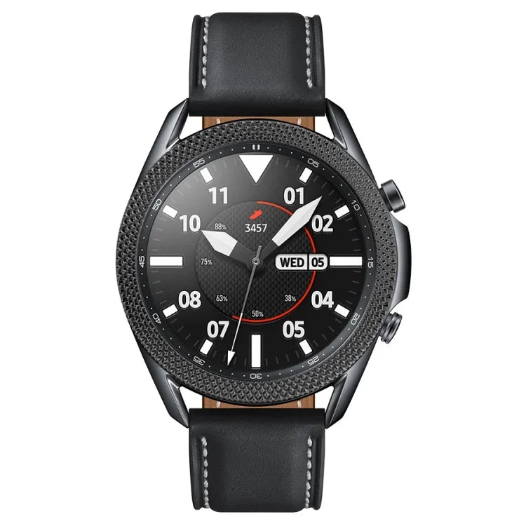 Smart Watch Rhombus Texture Bezel Ring, For Samsung Galaxy Watch 3 41mm, For Samsung Galaxy Watch 3 45mm