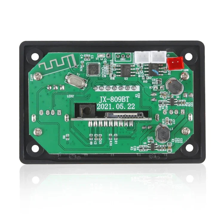 JX-809BT บอร์ดถอดรหัสเครื่องเล่น MP3 เสียงรถยนต์ 12V วิทยุ FM USB พร้อมบลูทูธ / รีโมทคอนโทรล / บันทึกเสียง, JX-809BT
