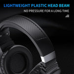 หูฟังเกมมิ่งสเตอริโอพร้อมไมโครโฟน HXSJ F16 3.5 มม. + พอร์ต USB พร้อมไฟ RGB