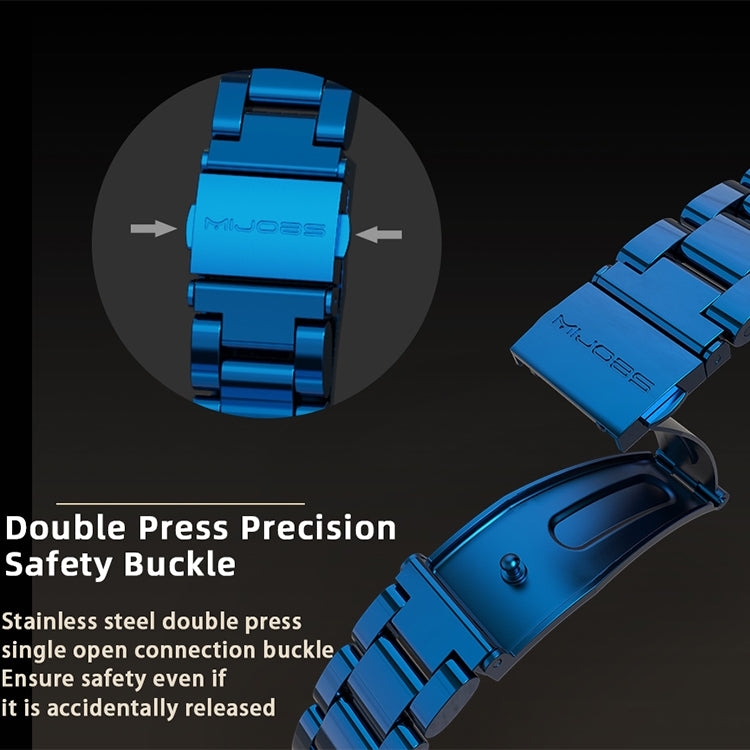 For Xiaomi Mi Band 6 / 5 CS Mijobs CS Metal Three Bead Stainless Steel Watch Band