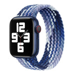 สายรัดนาฬิกาไนลอนถักแบบห่วงเดี่ยว ขนาด: XS 128mm สำหรับ Apple Watch Series 6 & SE & 5 & 4 40mm / 3 & 2 & 1 38mm, XS 128mm 40mm / 38 mm